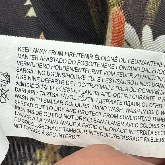 Some Days Lovin Botanic Floral Print Swing Dress Brown Sz S - Picture 11 of 14